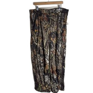 Under Armour Pants Mens XL Mossy Oak Camo Waterproof Hunting Outdoor Lined
